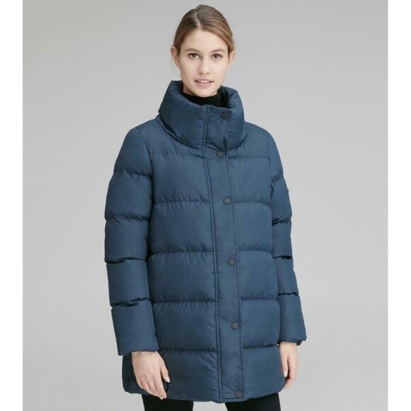 Andrew Marc Marc New York Women's XL Mid-Length Blue Puffer Coat - New with Tags - Picture 4 of 5